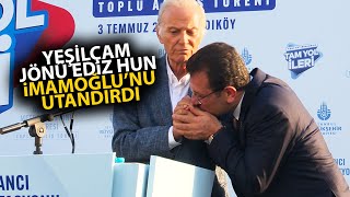 Yeşilçamın jönü Ediz Hun sahnede Ekrem İmamoğlunu fena utandırdı [upl. by Audri]