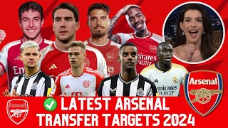 🚨 ARSENAL TRANSFER NEWS  LATEST TRANSFER TARGETS PLANS AND OBJECTIVES 2024 🔥 [upl. by Bendick]