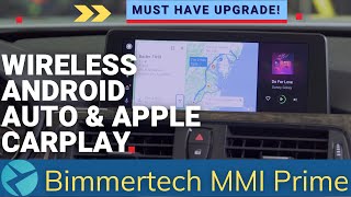 WIRELESS ANDROID AUTOAPPLE CARPLAY IN YOUR BMW  BIMMERTECH MMI PRIME [upl. by Atikihc776]