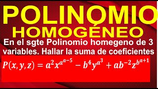 COMO RESOLVER UN POLINOMIO HOMOGÉNEO DE 3 VARIABLES  NIVEL AVANZADO PASO A PASO [upl. by Yerffoeg]