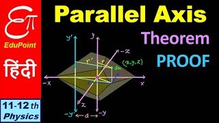 PARALLEL AXIS THEOREM  Proof  in HINDI [upl. by Corie]