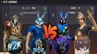 WHITE 444 RUOK FF VS B2K RAISTAR  2VS2 THE LEGENDS ARE BACK [upl. by Thistle]