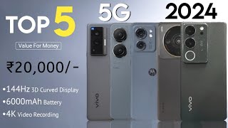 Top 5 Best 5G Phones Under 20000  June 2024   5G  Best Phone Under 20000  Phone Under 20000 [upl. by Eirrod]