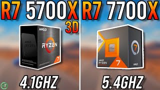 Ryzen 7 5700X3D vs Ryzen 7 7700X  Any Difference [upl. by Reniti]