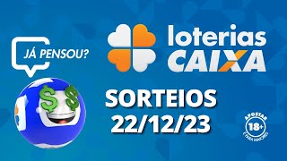 Loterias CAIXA Quina Dupla Sena Lotofácil e mais 22122023 [upl. by Kassie]