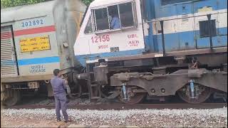 Train No16516 Karwar Express Banker Attaching Process [upl. by Marutani537]