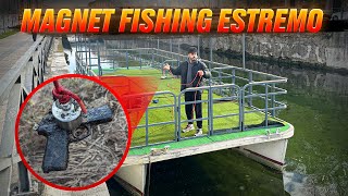 RITORNIAMO SUI NAVIGLI DI MILANO A FARE MAGNET FISHING ESTREMO  ODDIO GUARDATE COS’HA PESCATO DADDA [upl. by Ennaylime832]