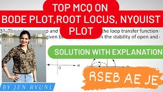 MCQ on control system Bode plotroot locus amp Nyquist plot questions  RSEBRVUNL UPPCL AE JE exam [upl. by Bilow]