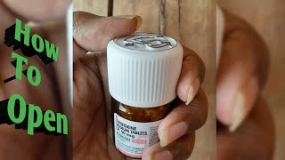 How To Open Thyroxine Sodium Tablet Bottle In Hindi  Easy To Open [upl. by Atteynek]