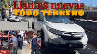 Le cambiamos las 4 llantas nuevas todo terreno a esta Honda CRV [upl. by Nets738]