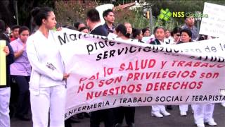 De la fuente 8 regiones marchan enfermeras en la exigencia a su profesionalización [upl. by Shela]