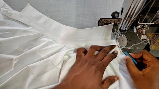 gents shirt perfect stitching  how to sew shirt in 26 minutes [upl. by Ahsekal420]