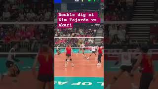 Double digs ni Kim Fajardo vs Akari sa race to finals pldthighspeedhitters kimfajardo akari fyp [upl. by Nellad]