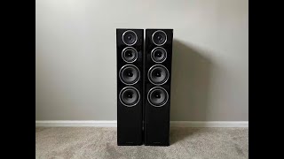 Wharfedale Diamond 114 11 Series 3 Way Tower Home Floor Standing Speakers [upl. by Arahc]