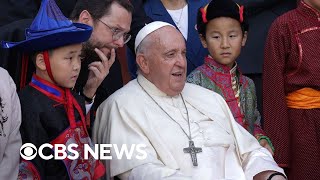 Pope Francis begins historic visit to Mongolia [upl. by Wincer]