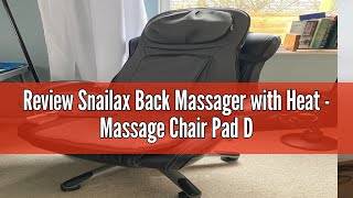 Review Snailax Back Massager with Heat  Massage Chair Pad Deep Kneading Full Back Massager Massage [upl. by Gawlas]