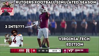 Rutgers Football Simulated Season The Virginia Tech Hokies [upl. by Sokil623]