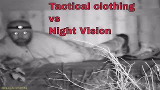 Tactical clothing vs night vision nightvision tacticalgear [upl. by Shelia]