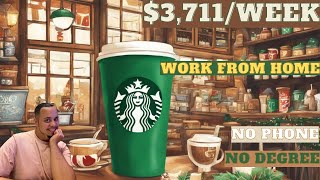 STARBUCKS WILL PAY YOU 16083MONTH  WORK FROM HOME  REMOTE WORK FROM HOME JOBS  ONLINE JOBS [upl. by Innos]