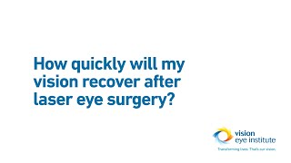 How quickly will my vision recover after laser eye surgery [upl. by Palecek615]