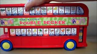 VTECH TOY LONDON DOUBLE DECKER BUS TO TEACH ENGLISH PHONICS AND LETTERS [upl. by Ahseyn]