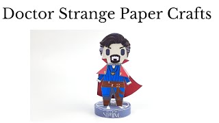 Origami Doctor Strange Marvel  DIY Easy Paper Crafts [upl. by Cilo]