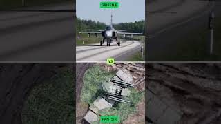 GRIPEN E VS PANTSIR AIR DEFENSE military armyairforcegripen [upl. by Garibull]