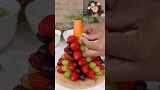 How to make an Edible Christmas Fruit Display christmas merrychristmas [upl. by Eiuqnimod]