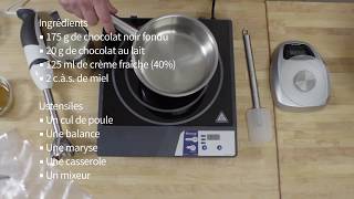 La Chocolatière  Frifri  Recette  Ganache au chocolat noir [upl. by Hailey]