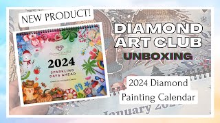 Unboxing and Flip Through Diamond Art Clubs 2024 Calendar [upl. by Lilaj279]