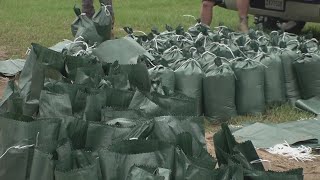 Residents start sandbagging ahead of tropical storm [upl. by Skill]