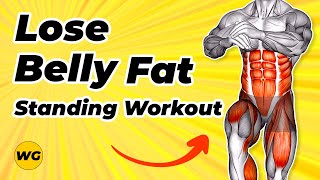 10 MIN Standing Abs Workout For Men Lose Belly Fat And Get 6 Pack At Home [upl. by Hengel]