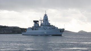 German warship Hamburg Mount Wise Plymouth [upl. by Suellen]