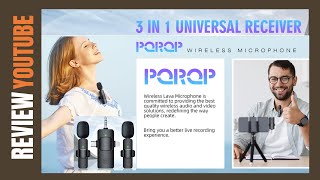 PQRQP 3 in 1 Wireless Lavalier Microphones [upl. by Airamak]