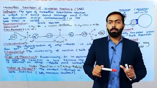 SN2 Reaction  Nucleophilic substitution of Bimolecular reaction  12th Class chemistry  ch10 [upl. by Alemac]