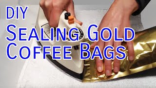 How to Seal Gold Foil Valve Bags With an Iron [upl. by Bar]