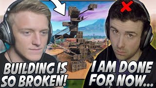 Tfue Explains Why BUILDING In Fortnite Is TOO OVERPOWERED DrLupo QUITS Streaming With Facecam [upl. by Neelya]