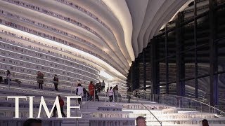 Take A Peek Into China’s Futuristic—And Controversial—New 12 MillionBook Library  TIME [upl. by Ahsa]