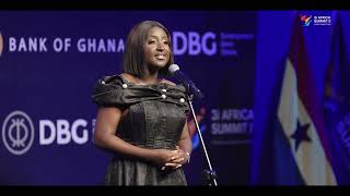 Lordina The Soprano  Ghana National Anthem 3iAfrica Summit [upl. by Assirac696]