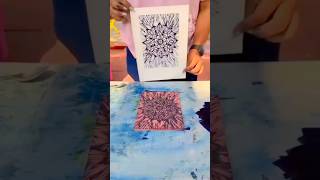 Printmaking process print printmaker art youtube youtubeshorts ytstudieo ytshots [upl. by Zoilla473]