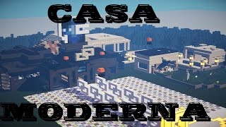 Minecraft  Casa Moderna Enorme  Gigante  Descargar 17218X  2015 [upl. by Grindle]