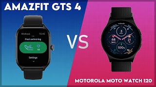 Amazfit GTS 4 vs Motorola Moto Watch 120 Comparison [upl. by Canute982]