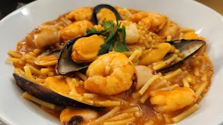 CAZUELA DE FIDEOS A LA MARINERA  Receta Fácil [upl. by Luap310]