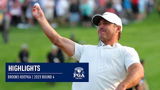 Brooks Koepka Winning Highlights  Round 4  2023 PGA Championship [upl. by Maryly]