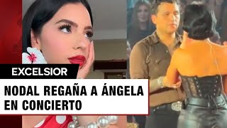 Christian Nodal regaña a Ángela Aguilar en pleno concierto por esta razón [upl. by Adnuhser342]