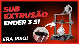 Sub extrusão Ender 3 s1  ESSE É O PROBLEMA [upl. by Greenlee]