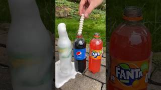 Coca Cola FantaSprite und Mentos  Experiment Shorts [upl. by Elyrad]