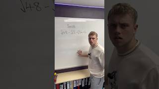 Subtracting Surds  maths gcse tutor higher surds stem [upl. by Aillimac485]