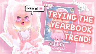 Trying the YEARBOOK TREND Royale High [upl. by Aretha476]