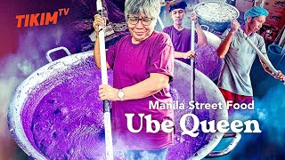 EXTREME UBE Halaya Making  Manila Street Food  UBE Lecheflan QUEEN  TIKIM TV [upl. by Yentyrb792]